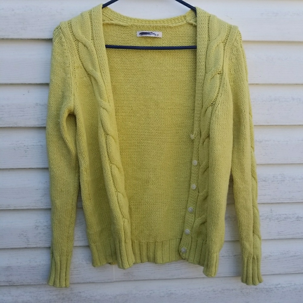 Super Soft Yellow Cardigan